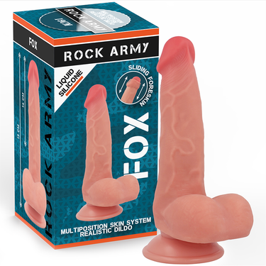 Dildo in Silicone Realistico con Ventosa - Collezione Rock Army